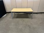 Adjustable canteen table by foot rotation – 160x80xH68-77 cm, ST02015 - Image 2