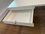 Adjustable duo-desk with crank, cable management and a small drawer – 178x80xH62-82 cm, ST02123 - Image 8