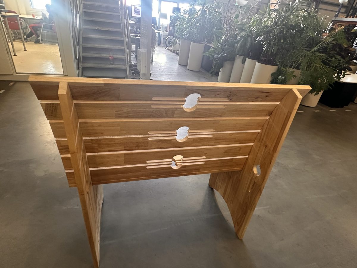 NEW - Wooden bench – 122x40xH55 cm, ST02239 - Image 8