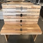 NEW - Wooden bench – 122x40xH55 cm, ST02239