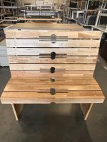 NEW - Wooden bench – 122x40xH55 cm, ST02239