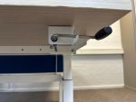 Adjustable duo-desk with crank, cable management and divider – 180x90xH62-90 cm, ST02207 - Image 12