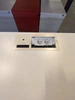 Adjustable desk with crank, power socket and cable management – 180x80xH64-92 cm, ST02488 - Image 4