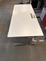 Adjustable desk with crank, power socket and cable management – 180x80xH64-92 cm, ST02488 - Image 6