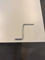 Adjustable desk with crank, power socket and cable management – 180x80xH64-92 cm, ST02488 - Image 5