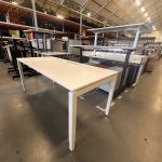 Markant - Adjustable desk with screw and power socket – 180x80xH62-82 cm, ST02489