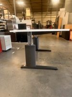 Vepa - Adjustable desk with crank and cable management – 140x80xH64-84 cm, ST02520 - Image 8