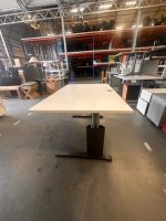 Vepa - Adjustable desk with crank and cable management – 140x80xH64-84 cm, ST02520 - Image 2