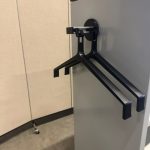 Magnetic coat rack with 2 hangers, ST02773