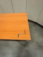 Adjustable desk with crank and cable management – 160x80xH64-84 cm, ST02830 - Image 5