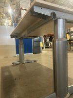 Adjustable desk with crank – 160x80xH64-91 cm, ST02928 - Image 12