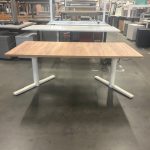 Gispen - Electric sit-stand desk with NEW top – 160x80xH64-128 cm, ST03051