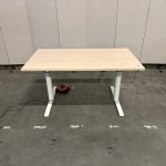 Gispen - Electric sit-sit desk with cable management – 140x80xH62-84 cm, ST03199