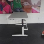 Palmberg – Adjustable desk with crank and cable management – 120x80xH64-84 cm, ST03299 - Image 7
