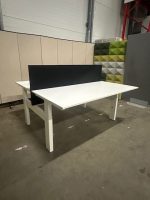 Adjustable duo-desk with screw and cable management – 160x80xH64-84 cm, ST03241 - Image 3