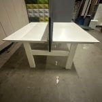 Adjustable duo-desk with screw and cable management – 160x80xH64-84 cm, ST03241