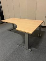 Adjustable corner desk right with crank – 180x80/120xH64-84 cm, ST03255 - Image 2