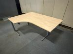 Adjustable corner desk left with crank – 160x80/120xH64-84 cm, ST03249 - Image 5