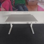 Palmberg – Adjustable desk with crank and cable management – 120x80xH64-84 cm, ST03299