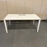 Adjustable desk with screw , power socket and cable management – 160x80xH62-84 cm, ST03325