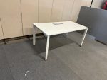 Adjustable desk with screw , power socket and cable management – 180x90xH62-84 cm, ST03324 - Image 3