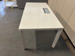 Adjustable desk with screw , power socket and cable management – 180x90xH62-84 cm, ST03324 - Image 5