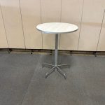 Adjustable bar table with button – diameter 80xH65-107 cm, ST03353