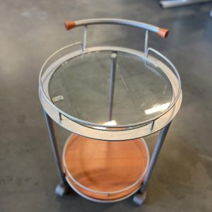 Small table on wheels – diametru 46xH69 cm, ST03392