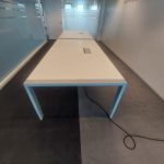 Ahrend - Adjustable conference table with screw, cable management and power socket – 240x120xH62-84 cm, ST03314 - Image 3