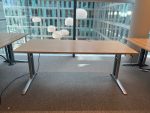 Adjustable desk with crank and cable management – 180x80xH62-84 cm, ST03450