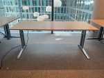 Adjustable desk with crank and cable management – 180x80xH62-84 cm, ST03450 - Image 2