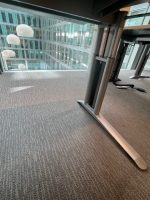 Adjustable desk with crank and cable management – 180x80xH62-84 cm, ST03450 - Image 9