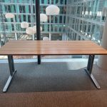 Adjustable desk with screw and cable management – 180x80xH62-84 cm, ST03451