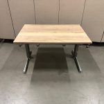 Aspa - Adjustable desk refurbished with crank and cable management ( the top is NEW ) - 120x80xH62-84 cm, ST03629