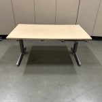 Aspa – Adjustable desk with crank and cable management – H62-84 cm, ST03723