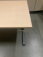 Vepa – Adjustable desk with crank and cable management – 120x80xH64-84 cm, ST03899 - Image 4