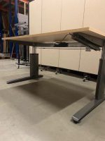 Vepa – Adjustable desk with crank and cable management – 120x80xH64-84 cm, ST03899 - Image 6