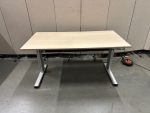 Electric sit-stand desk with cable management – 160x80xH66-130 cm, ST03745 - Image 2