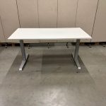 Adjustable desk with button and cable management – 180x80xH62-86 cm, ST03789