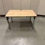 Gispen – Adjustable desk with crank and cable management – 120x80xH62-86 cm, ST03949