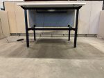 Adjustable electric sit-stand duo-desk with cable management and divider – 160x80xH72-120 cm, ST04014 - Image 8