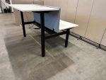 Adjustable electric sit-stand duo-desk with cable management and divider – 160x80xH72-120 cm, ST04014 - Image 6