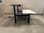 Adjustable electric sit-stand duo-desk with cable management and divider – 160x80xH72-120 cm, ST04014 - Image 2