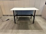 Adjustable electric sit-stand duo-desk with cable management and divider – 160x80xH72-120 cm, ST04014 - Image 5