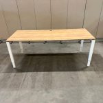 Adjustable desk with screw and cable management – 200x100xH62-86 cm, ST04033