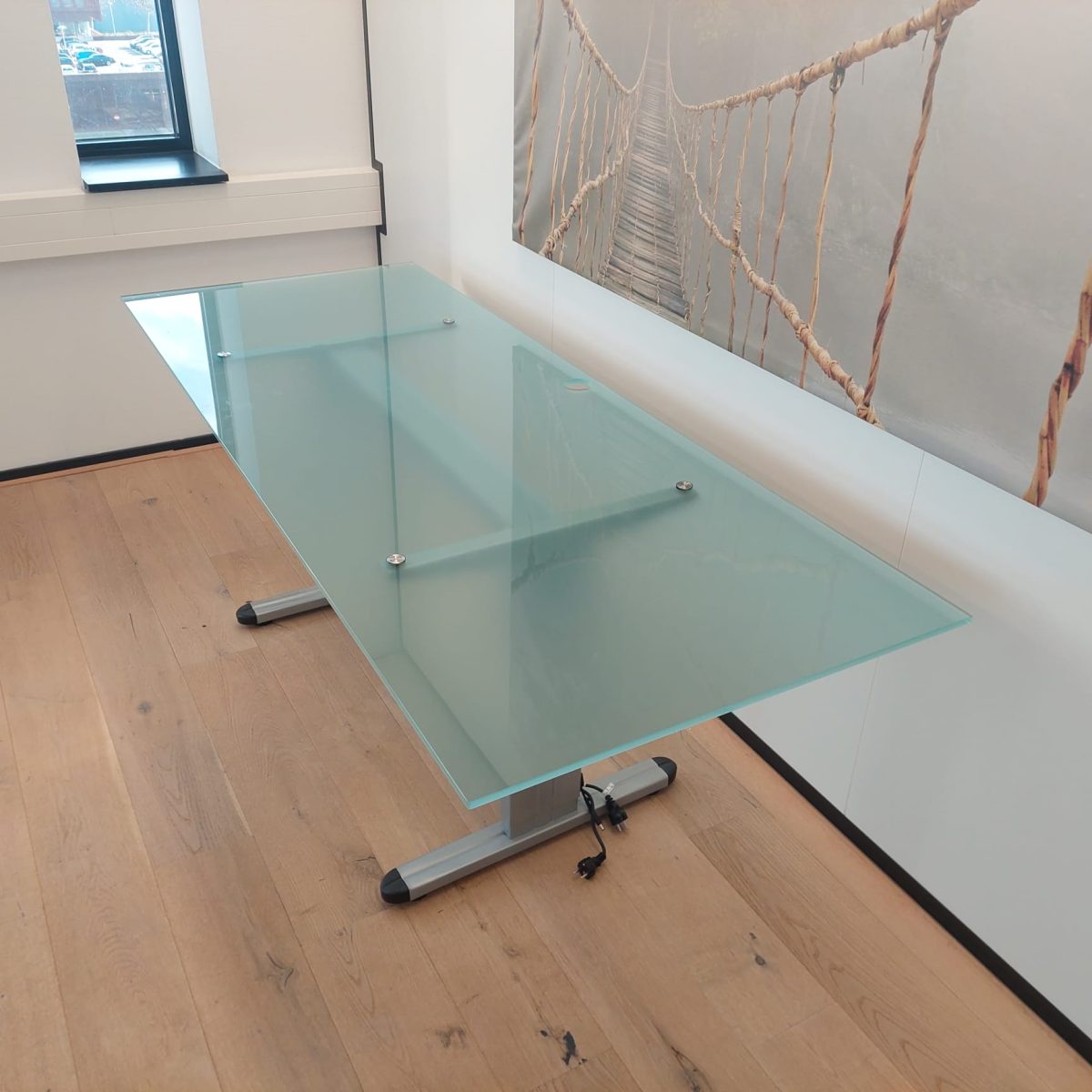 Design – Adjustable desk with screw – 205x80xH62-85 cm, ST03991 - Image 3