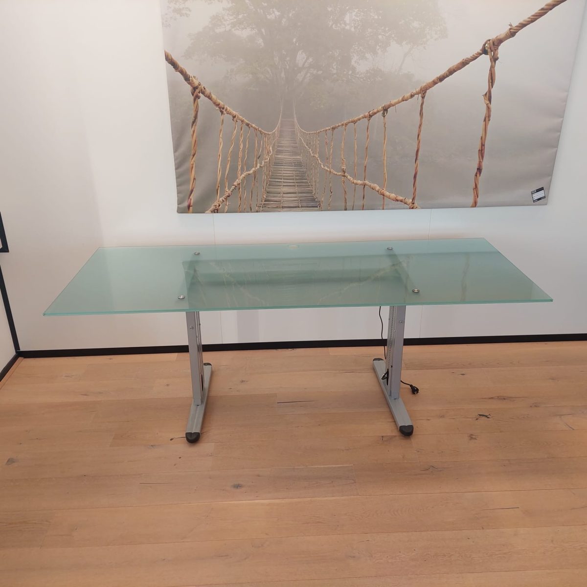 Design – Adjustable desk with screw – 205x80xH62-85 cm, ST03991 - Image 2