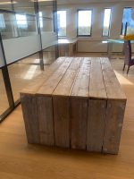 Massive wooden conference table – 210x120xH75 cm, ST03989 - Image 4