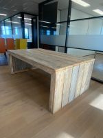 Massive wooden conference table – 210x120xH75 cm, ST03989 - Image 3