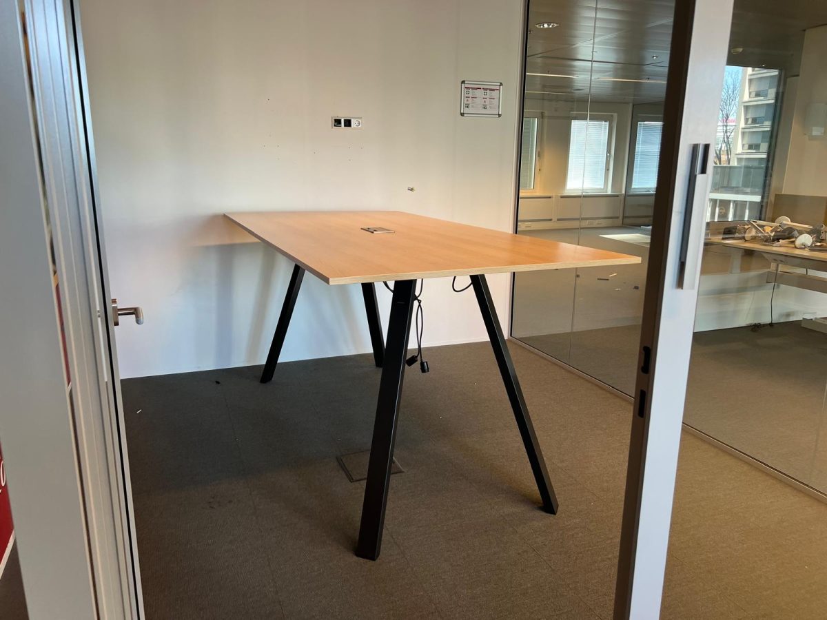 Ahrend - bar table / conference table with socket- 240x120xH111 cm, ST04075 - Image 8